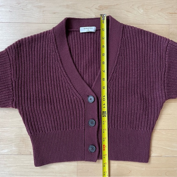 XS - Aritzia Babaton Canberra Cardigan, Color Rich Marron (sold out) - Picture 11 of 12